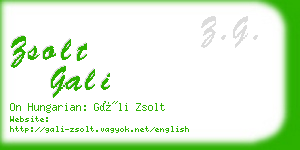 zsolt gali business card